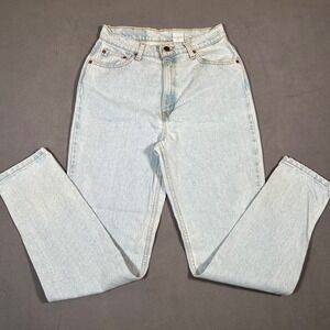 Levis 521 Jeans Womens 12 Long (28x33) Blue Light‎ Wash Tapered Made in USA 90s